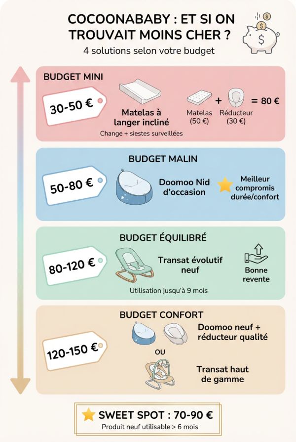 Quelle alternative selon votre budget : de 30 € à 150 €