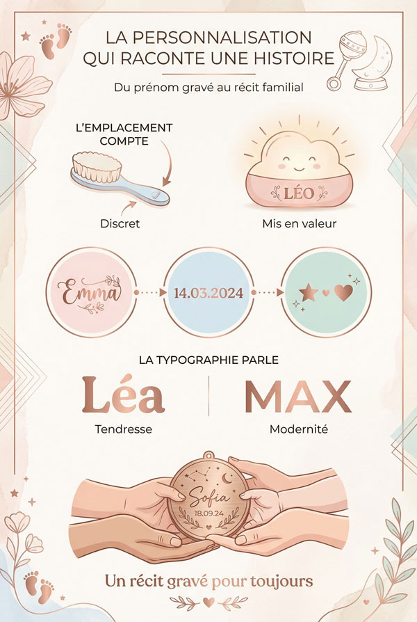 La personnalisation qui raconte une histoire unique
